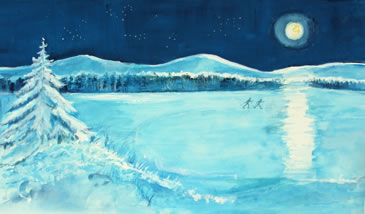 at one childrens book crosscountry skiing
