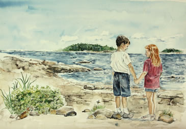 when I'm with You children's book beach